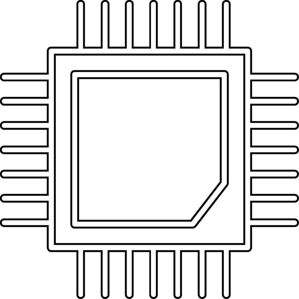 cpu vektor ikon