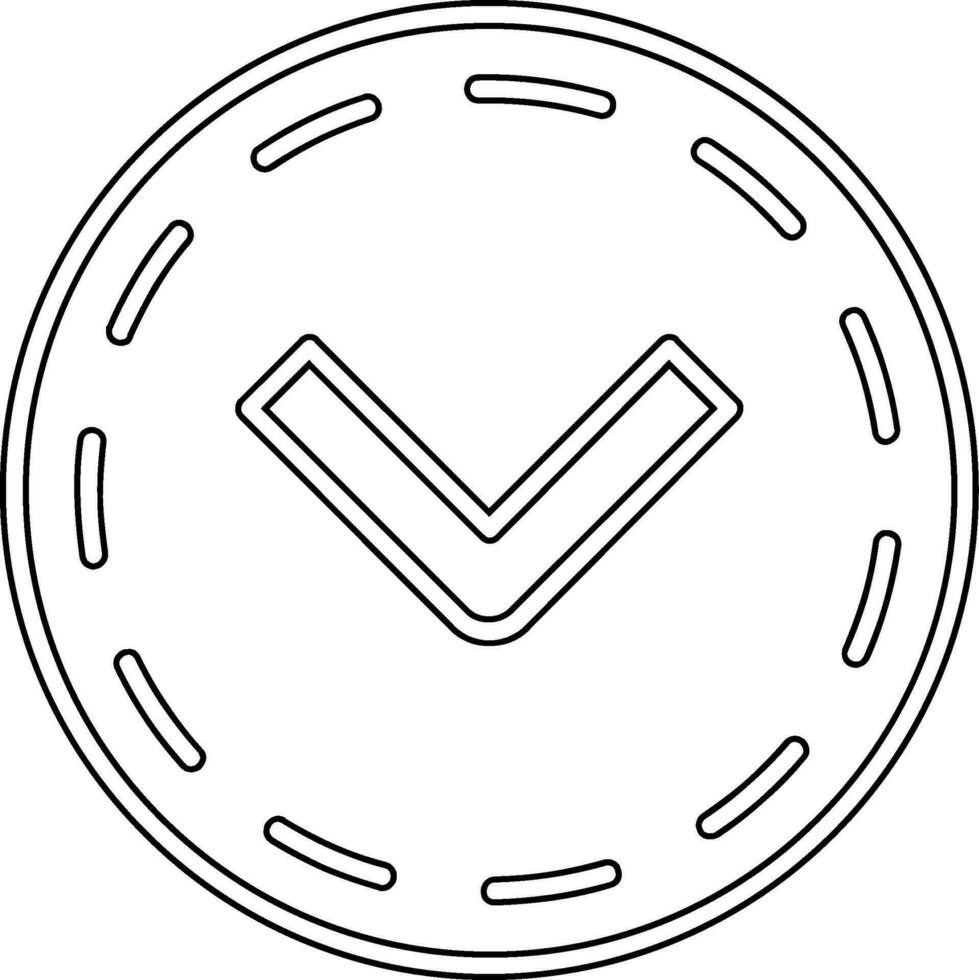 Pfeil nach unten Vektor-Symbol vektor