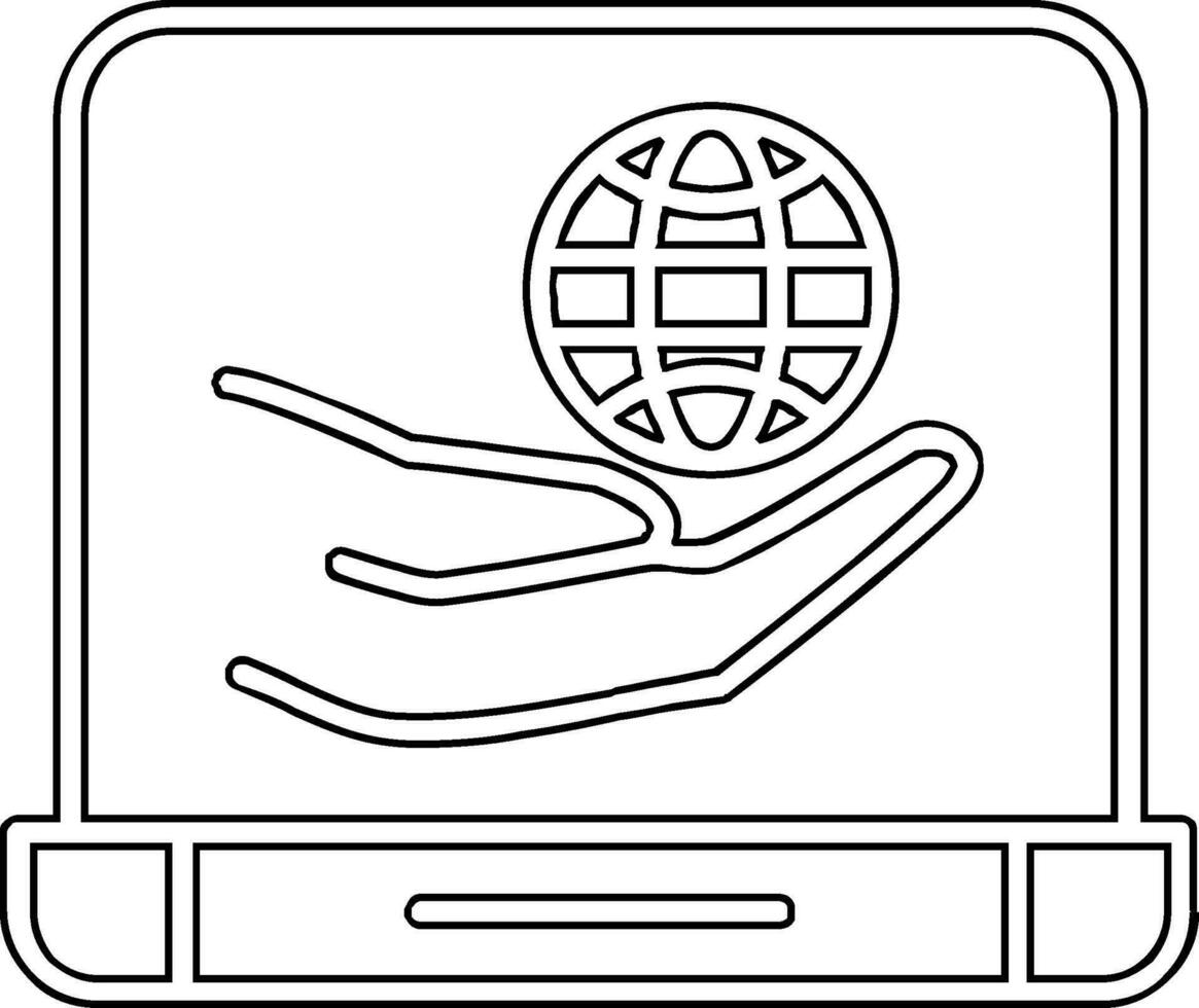 Globus Netzwerk Vektor Symbol