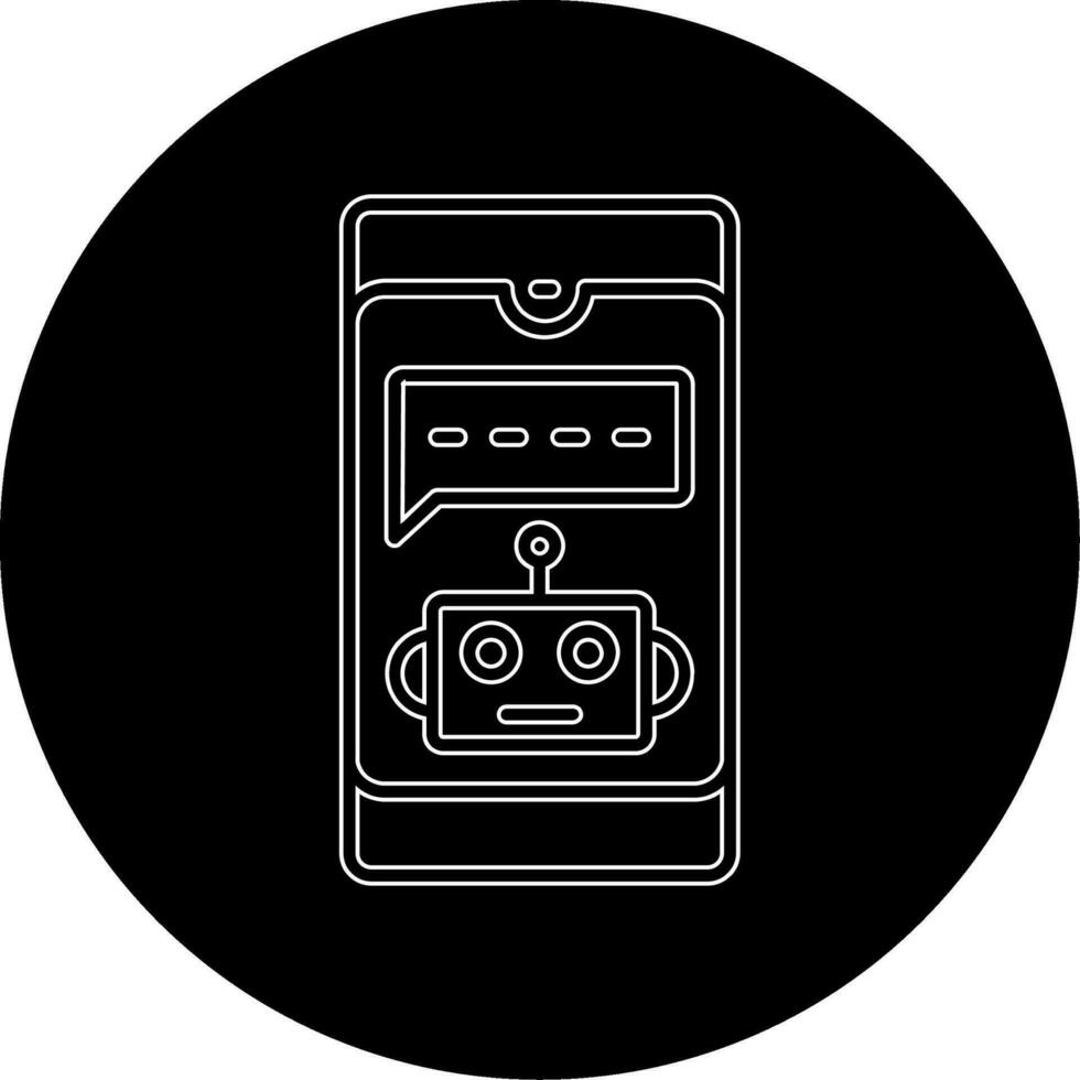 Chatbot-Vektorsymbol vektor