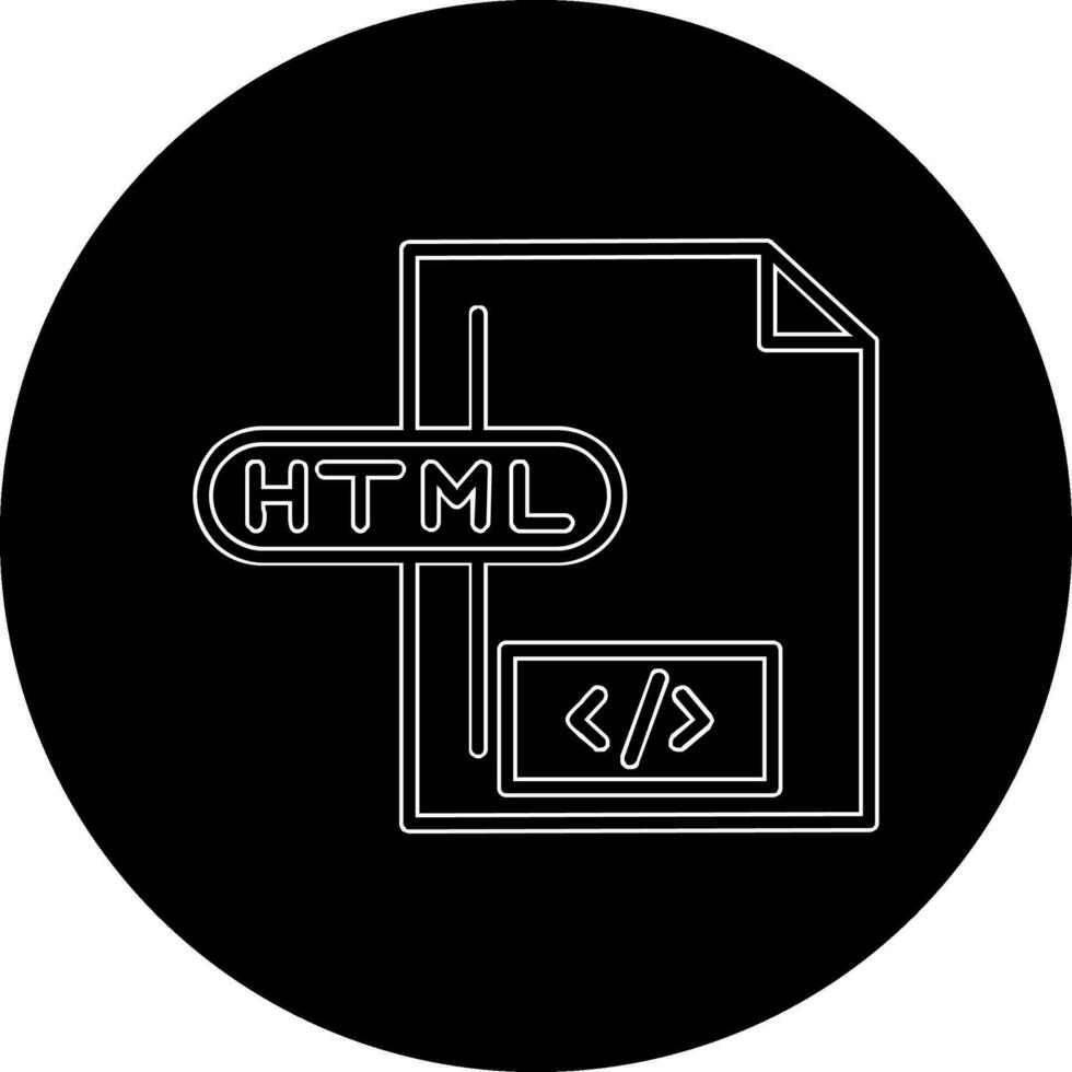 HTML-Dateivektorsymbol vektor