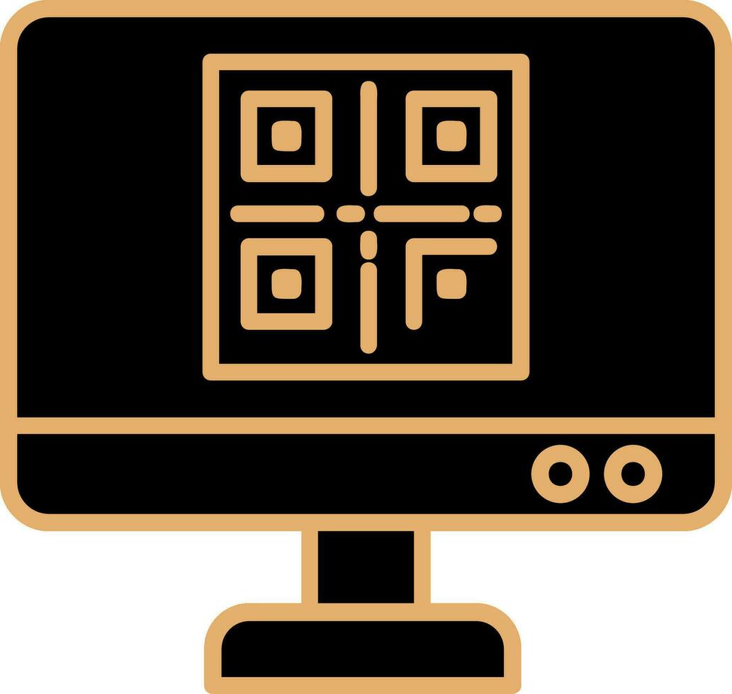 QR-Code-Vektor-Symbol vektor