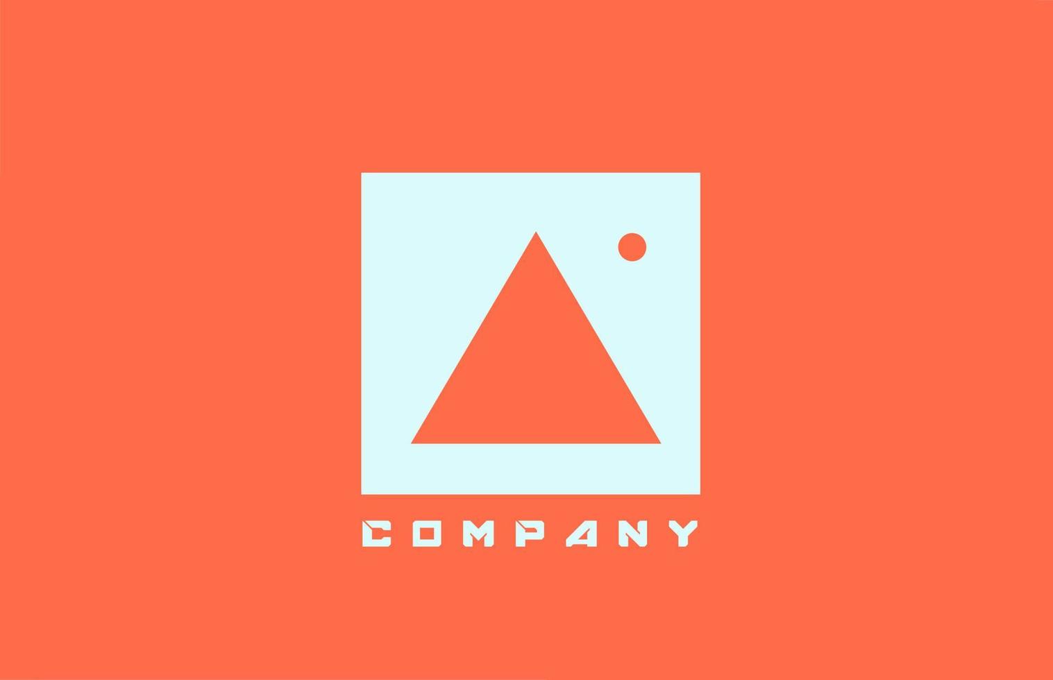 Weiß-Orange ein Alphabet-Buchstaben-Logo-Symbol für Unternehmen und Unternehmen mit Punktdesign vektor