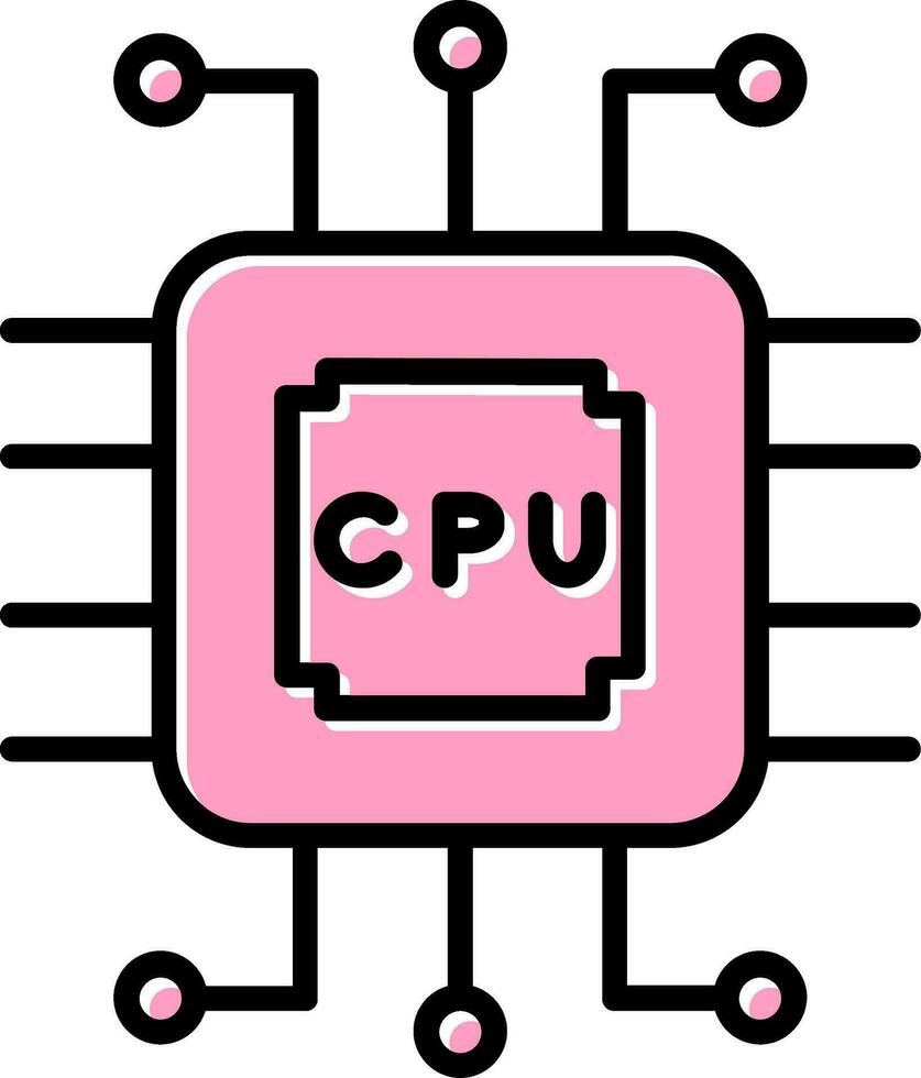 cpu vektor ikon