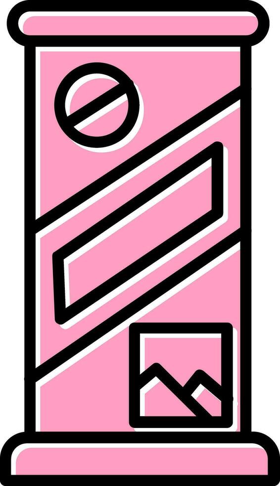 rollen oben Vektor Symbol