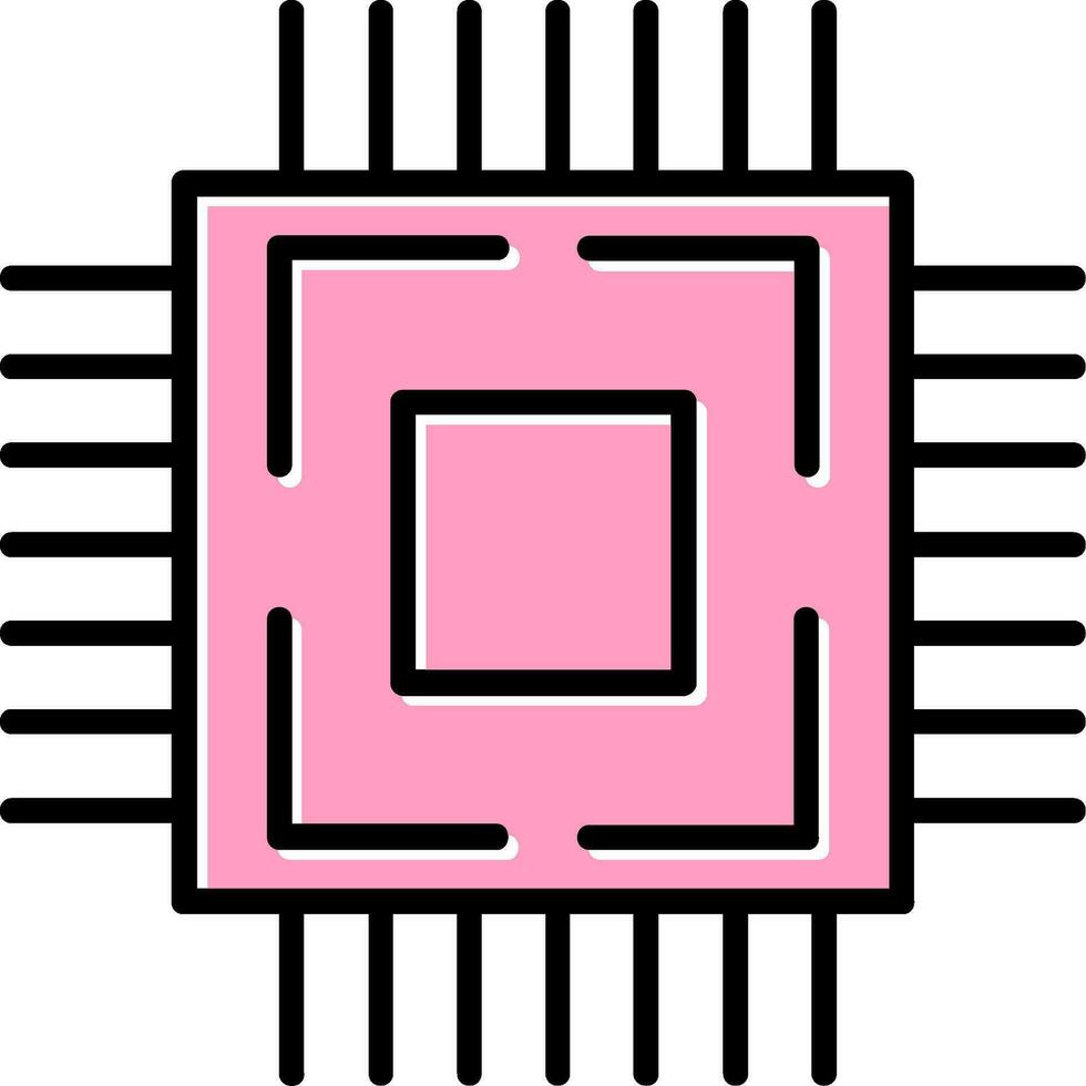 Prozessor-Vektor-Symbol vektor