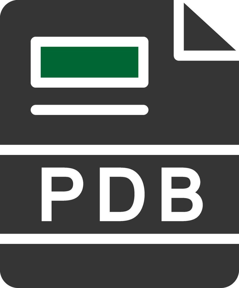 pdb kreativ ikon design vektor