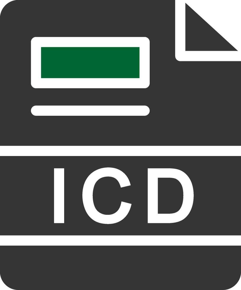 icd kreativ Symbol Design vektor