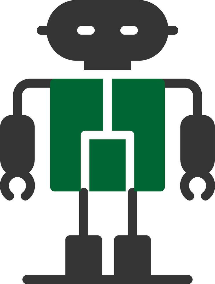 Roboter kreatives Icon-Design vektor