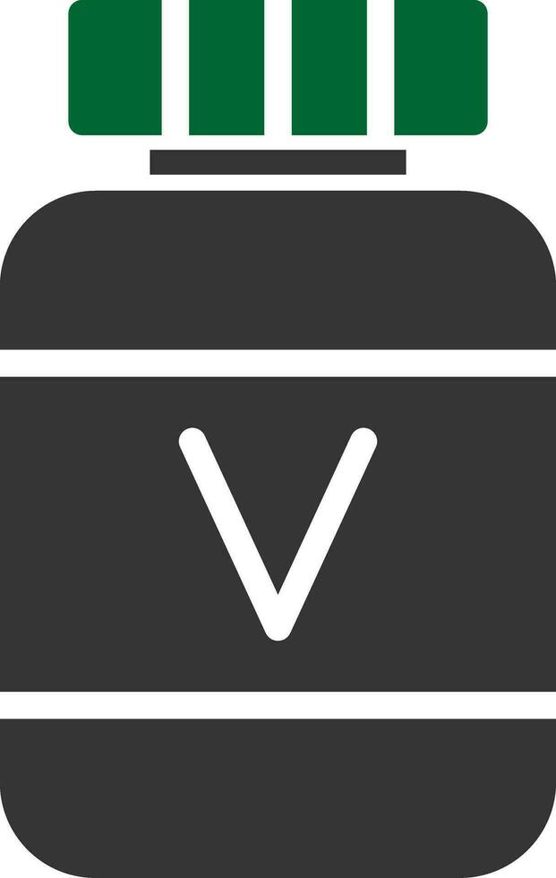 Vitamin kreatives Icon-Design vektor