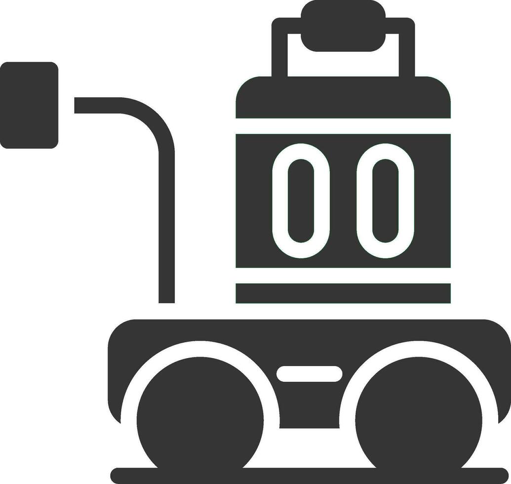 Gepäckwagen kreatives Icon-Design vektor