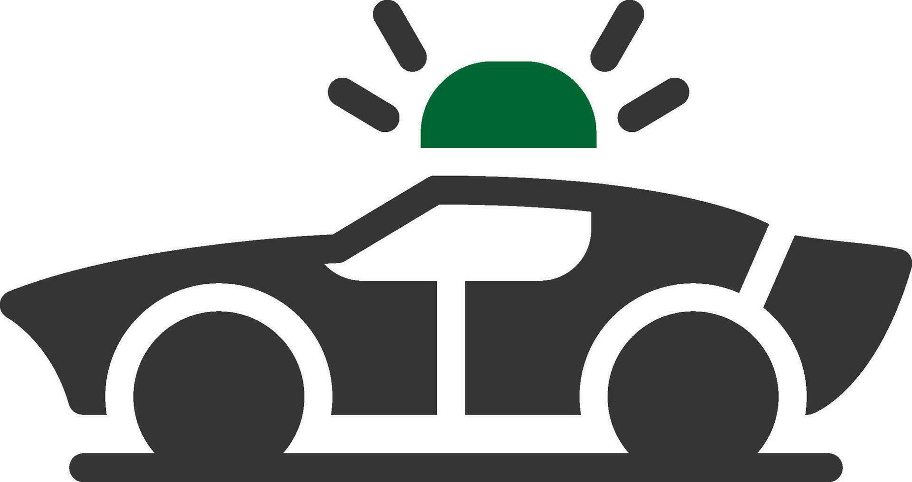 Polizeiauto kreatives Icon-Design vektor