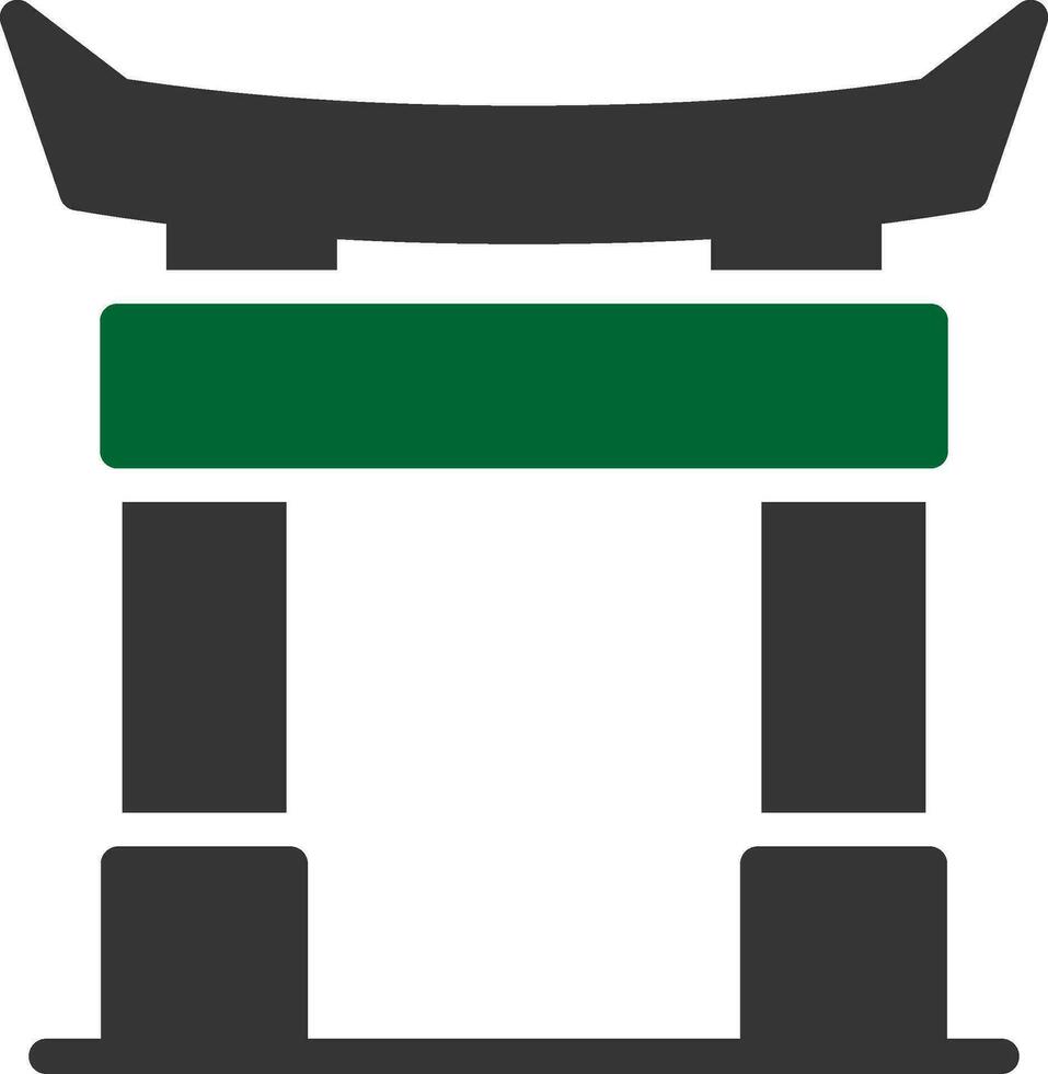 Torii-Tor kreatives Icon-Design vektor
