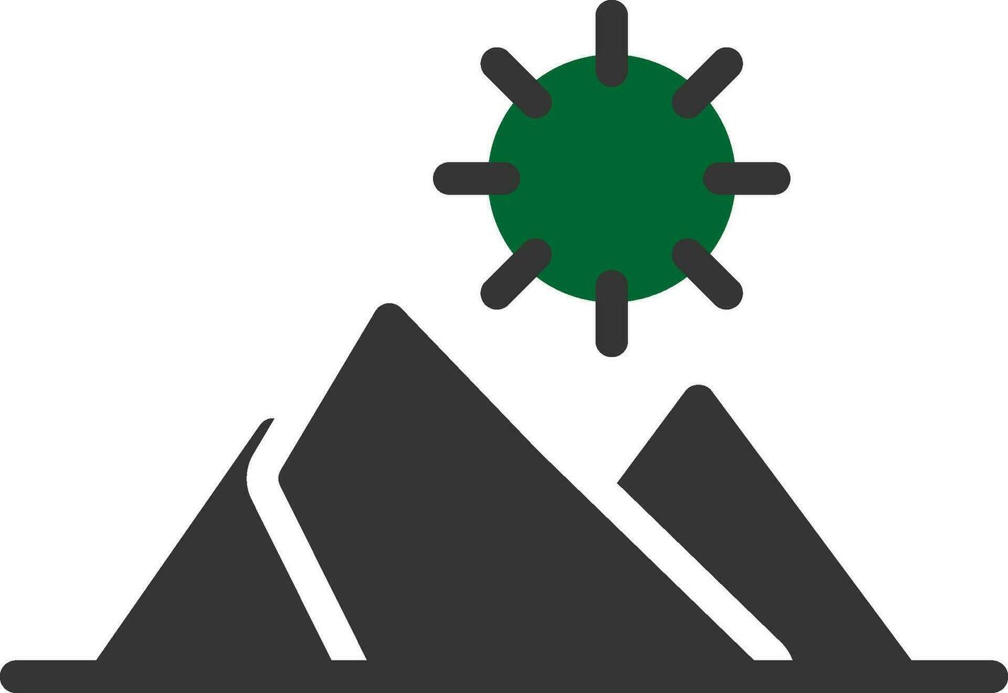 Berge kreativ Symbol Design vektor