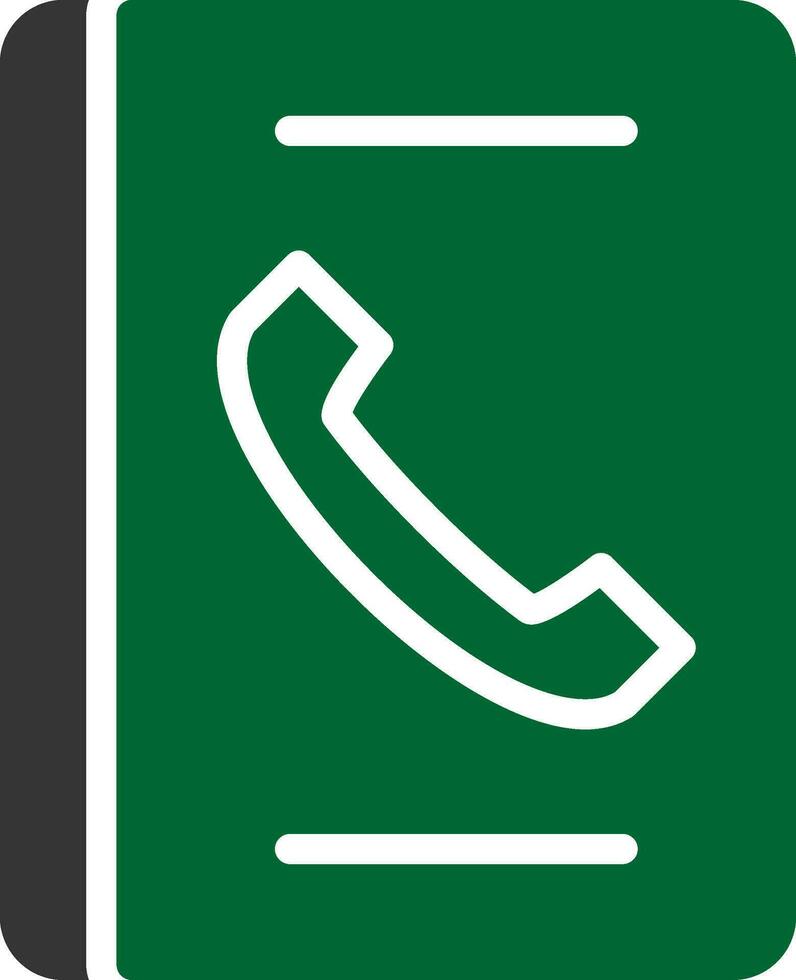 Telefonbuch kreatives Icon-Design vektor