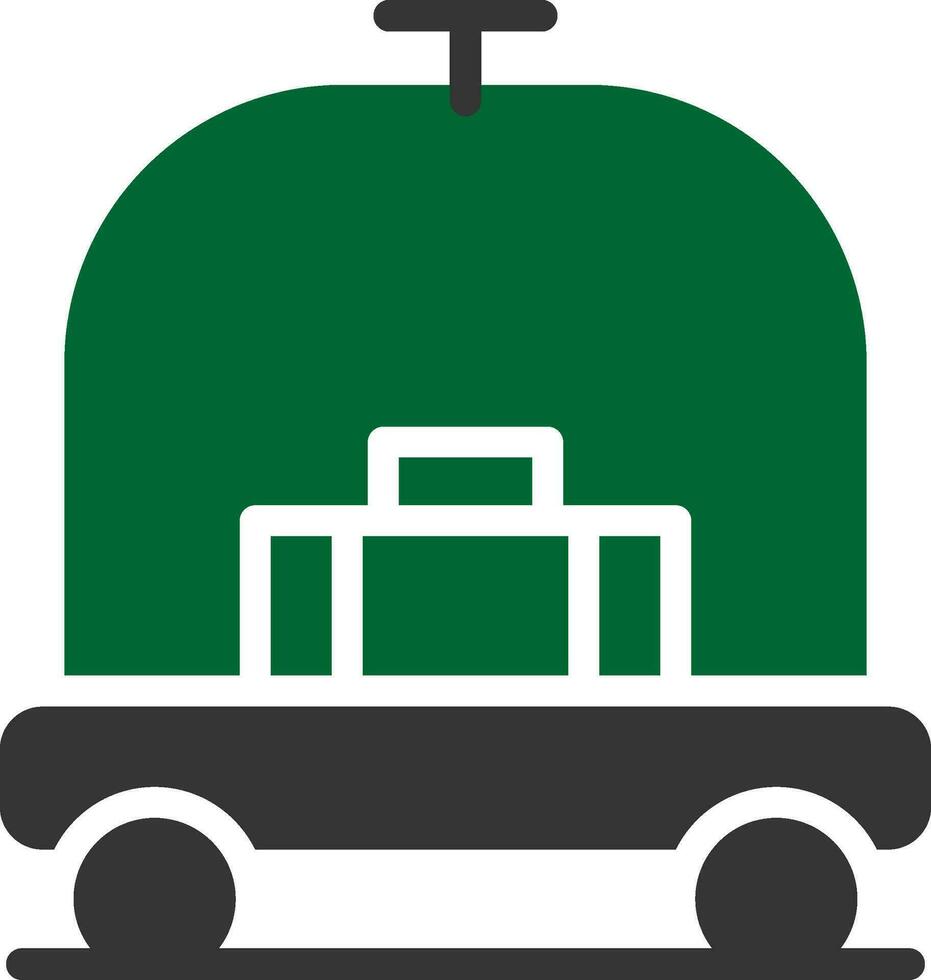 Hotelwagen kreatives Icon-Design vektor