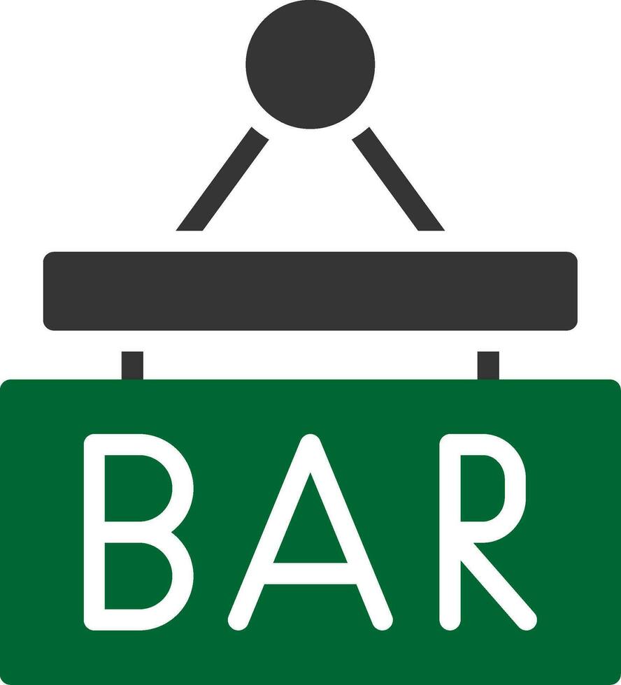 Bar-Schild kreatives Icon-Design vektor