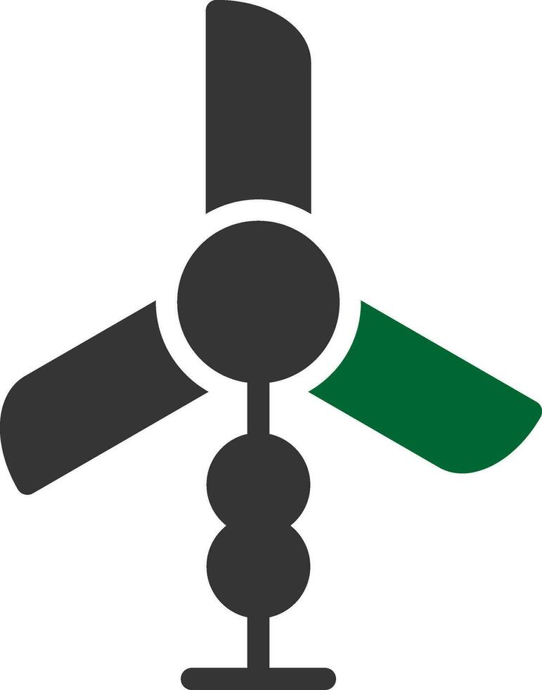 Wind Turbine kreativ Symbol Design vektor