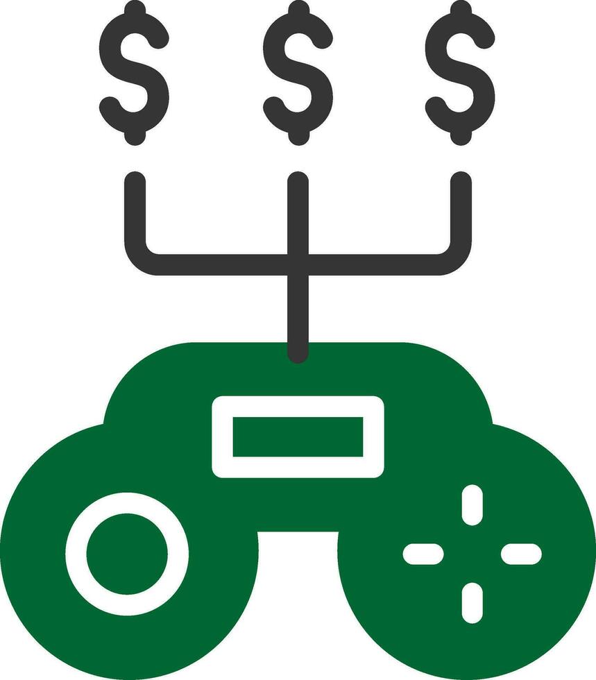 Spiel Geld kreativ Symbol Design vektor