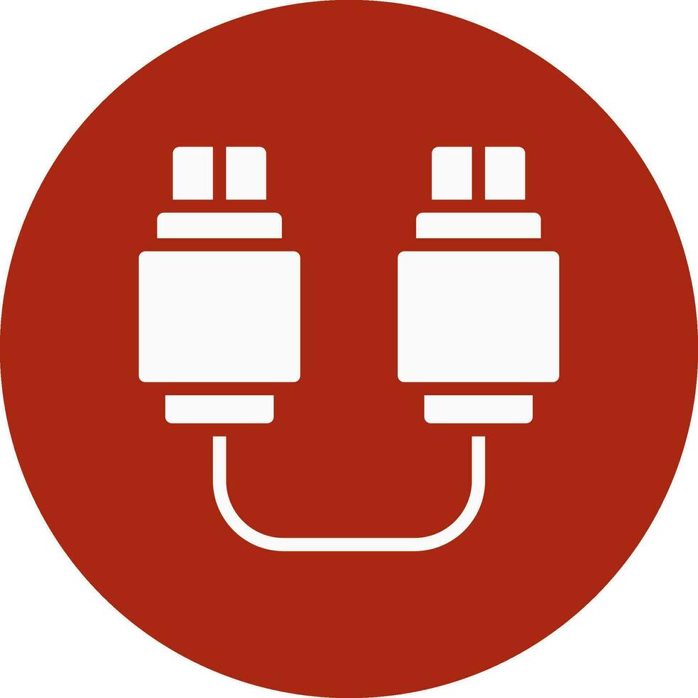 USB-Verbindung kreatives Icon-Design vektor