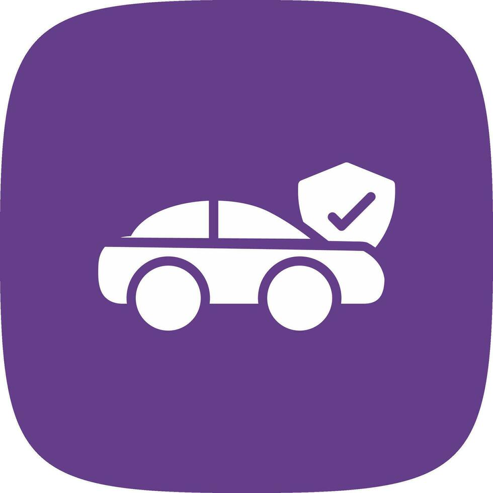 Autoversicherung kreatives Icon-Design vektor