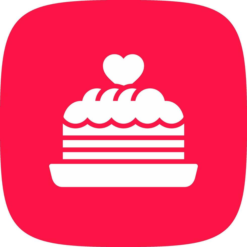 Kuchen kreatives Icon-Design vektor