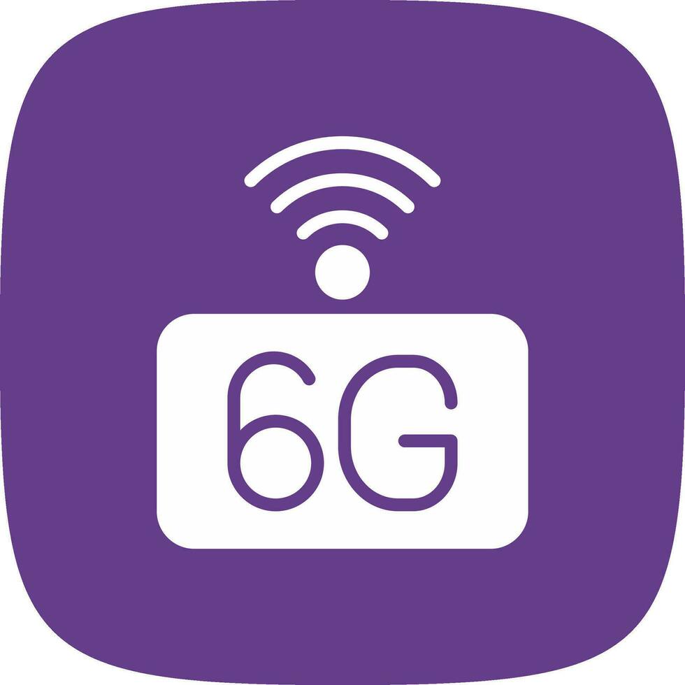 6g Netzwerk kreativ Symbol Design vektor