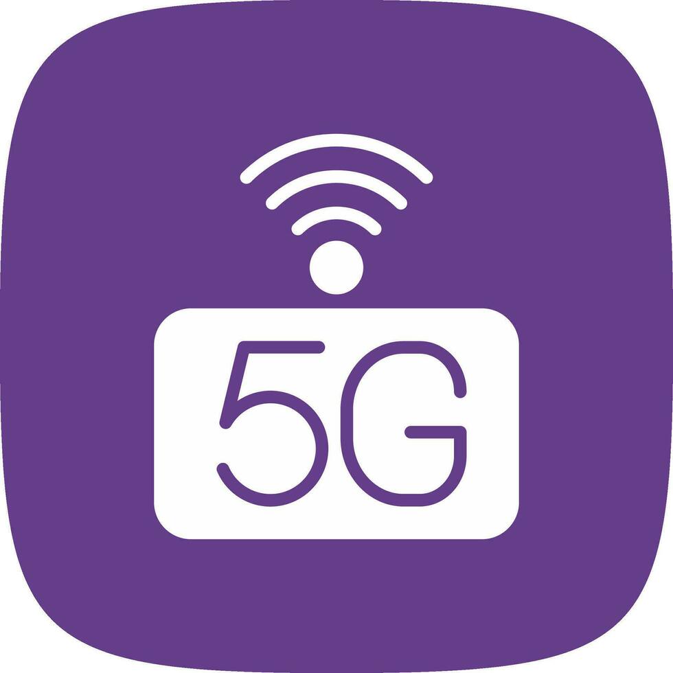 5g Netzwerk kreativ Symbol Design vektor