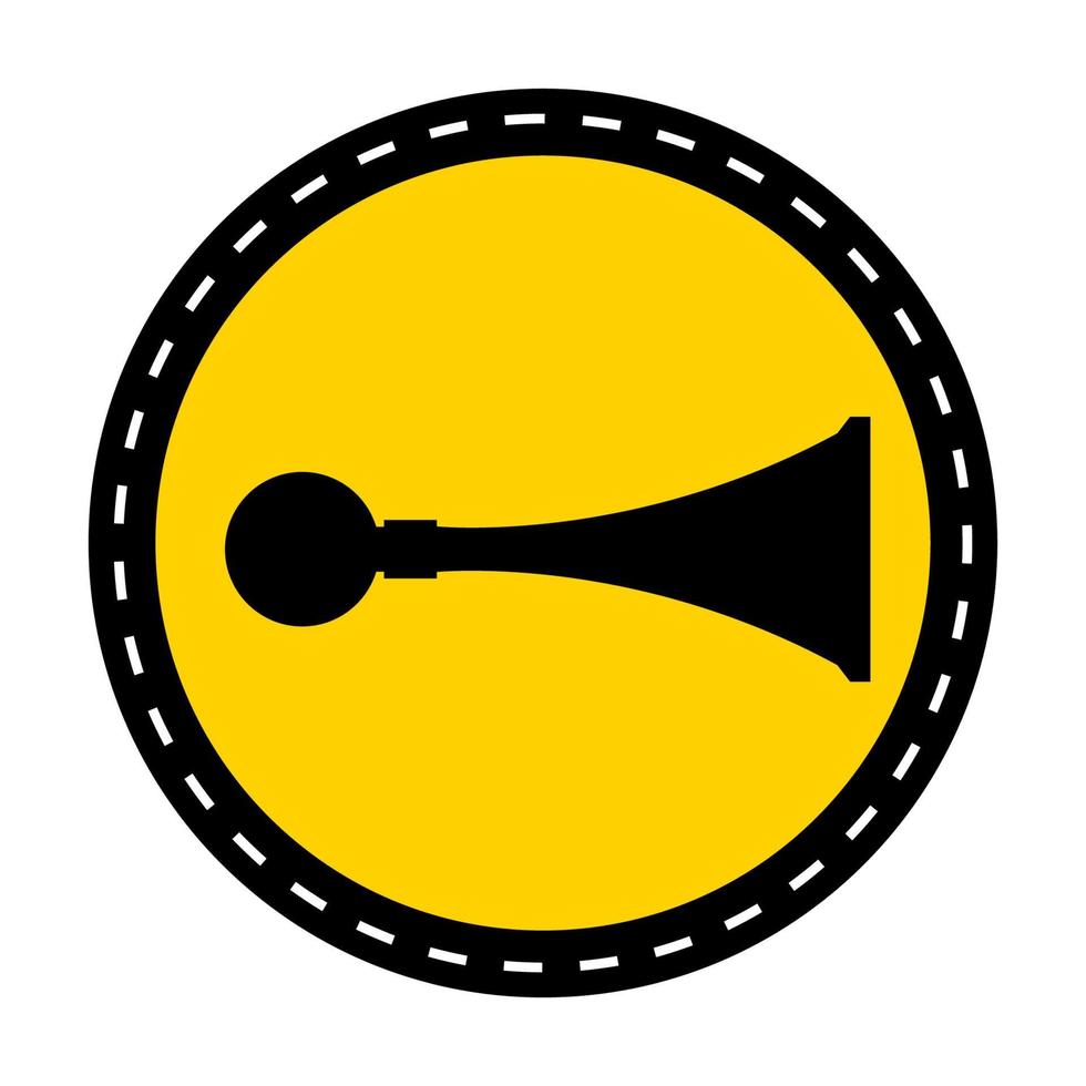 ppe -ikon. ljudhorn symbol tecken på svart bakgrund på svart bakgrund vektor