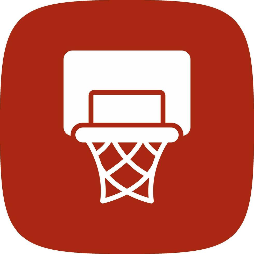 Basketballkorb kreatives Icon-Design vektor