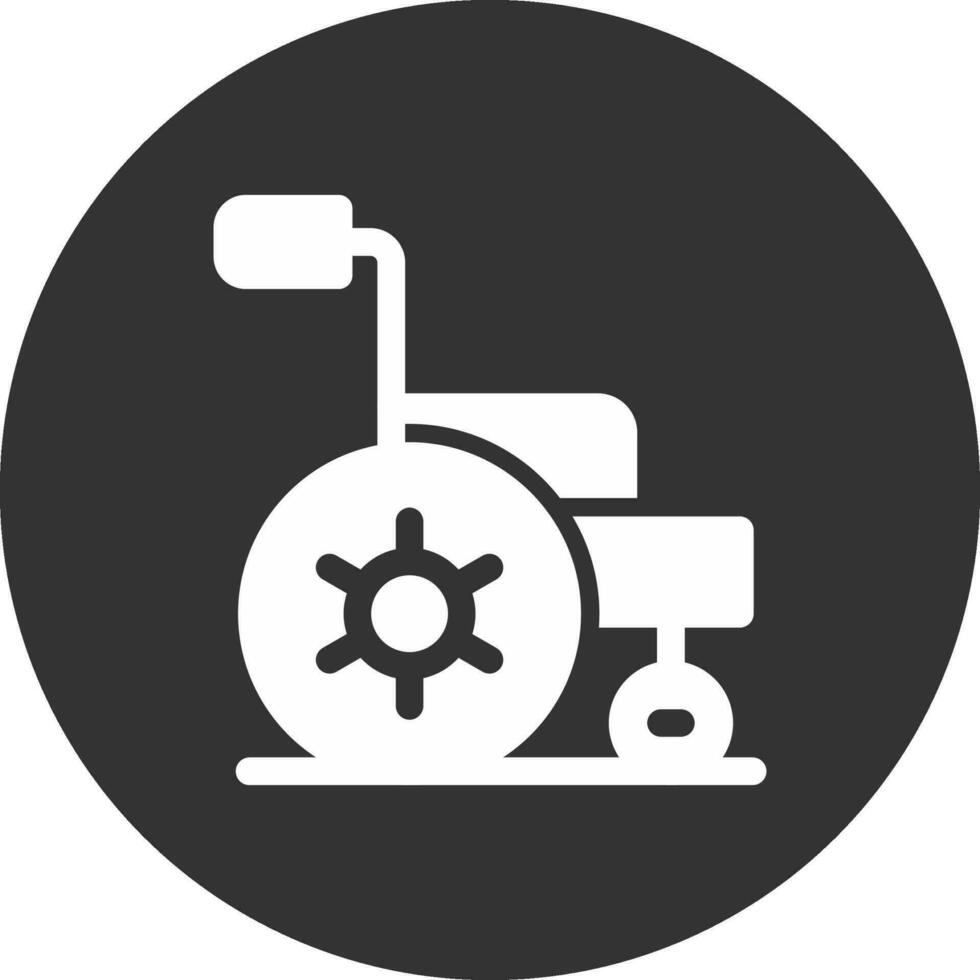 Rollstuhl kreatives Icon-Design vektor