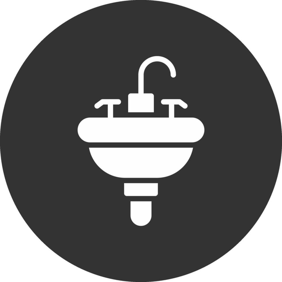 Waschbecken kreatives Icon-Design vektor