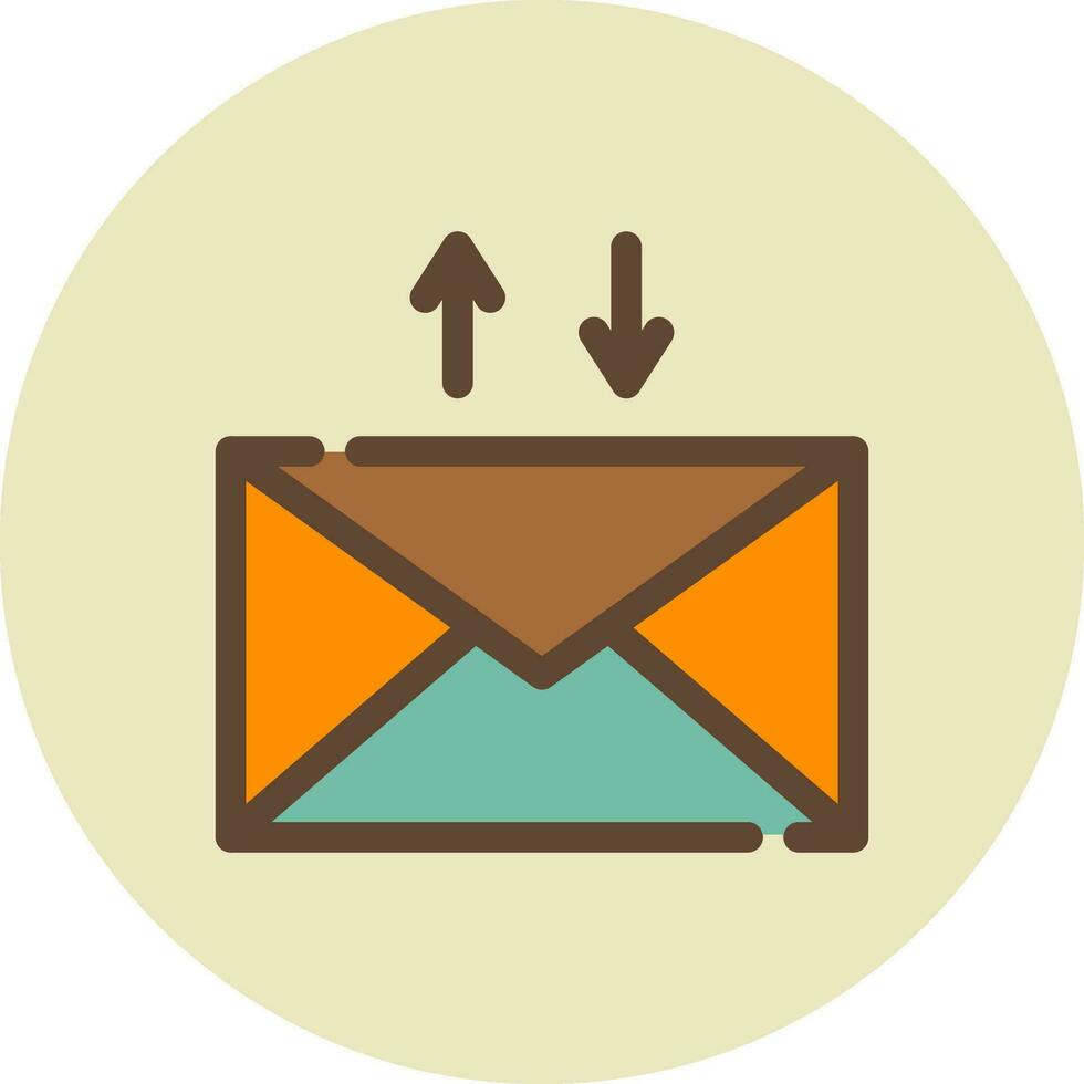 E-Mail kreatives Icon-Design vektor