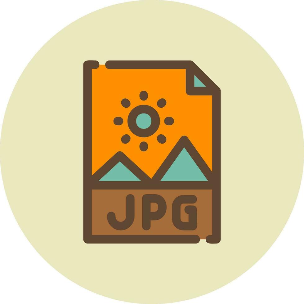 jpg-Datei kreatives Icon-Design vektor