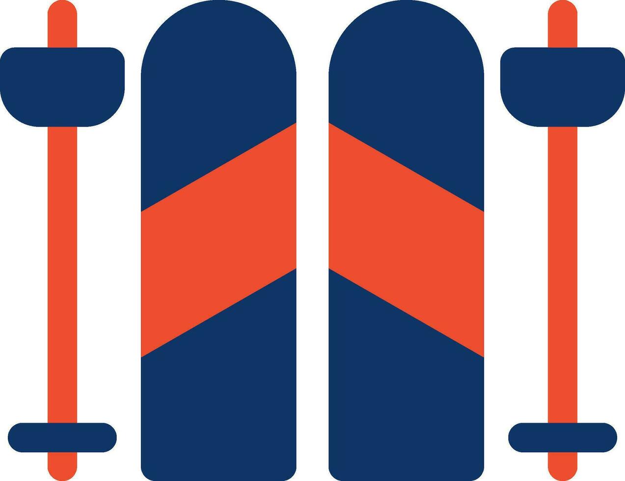 Ski kreatives Icon-Design vektor