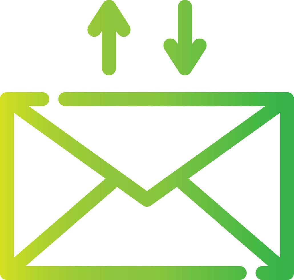 E-Mail kreatives Icon-Design vektor