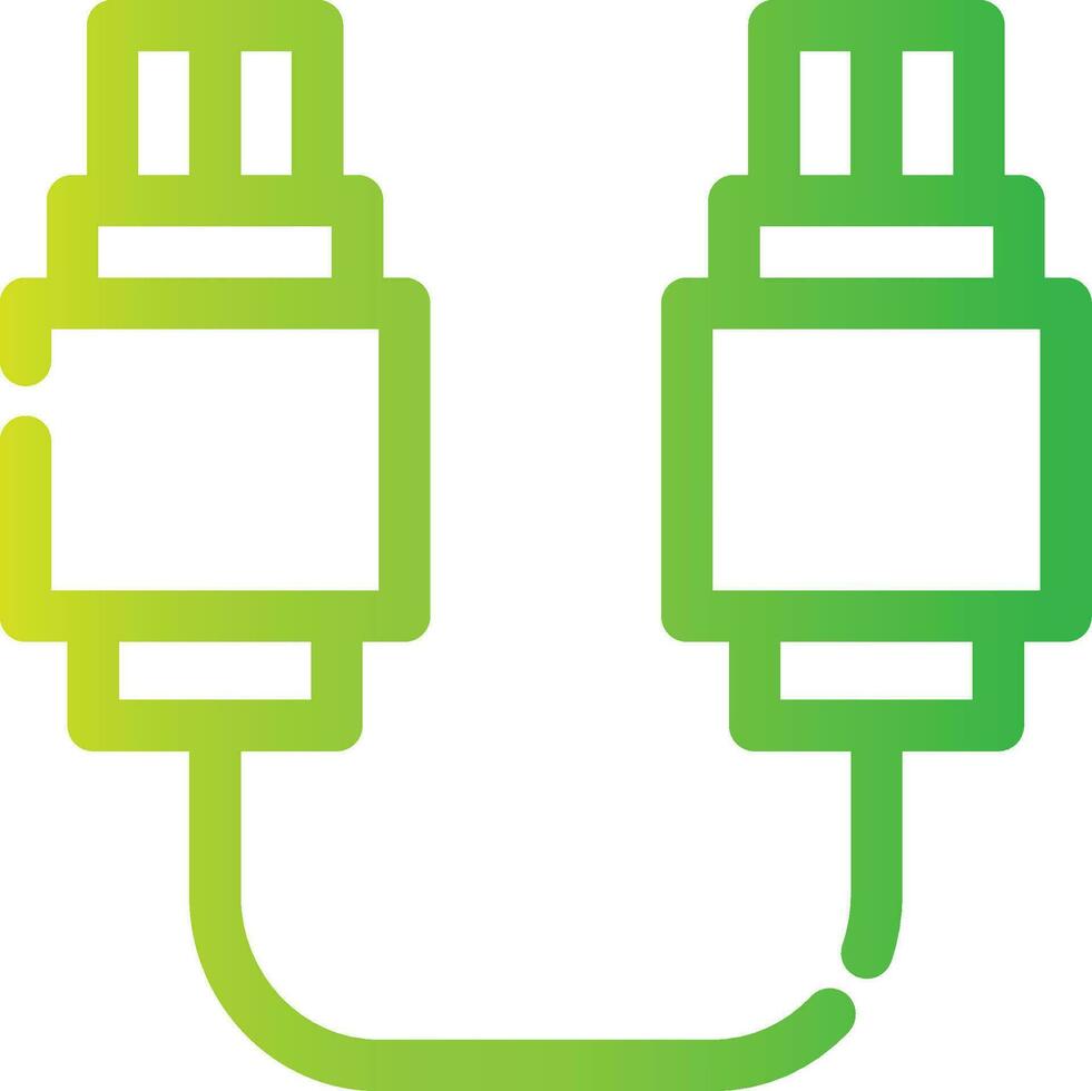 USB-Verbindung kreatives Icon-Design vektor