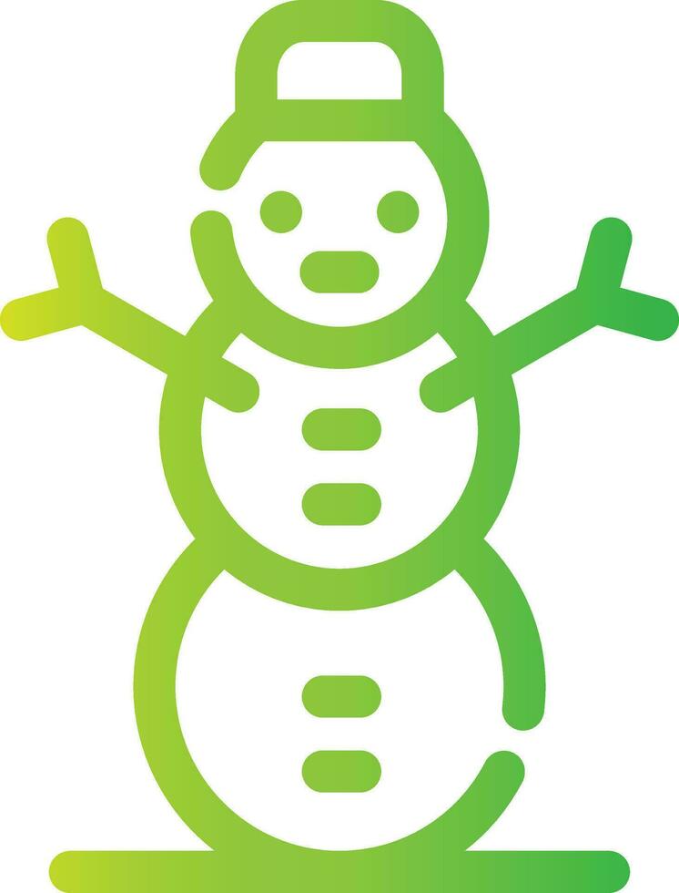 Schneemann kreatives Icon-Design vektor