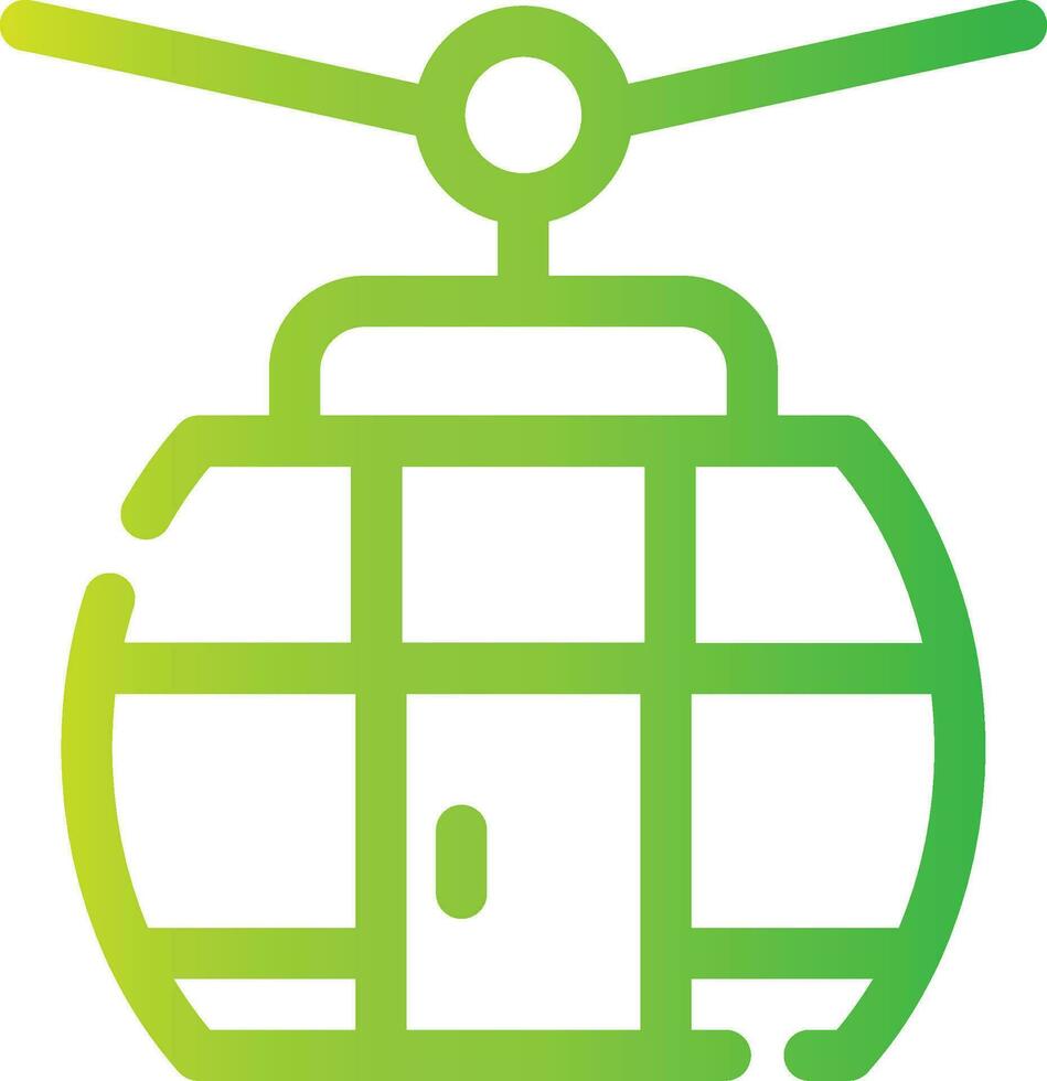 Seilbahn kreatives Icon-Design vektor