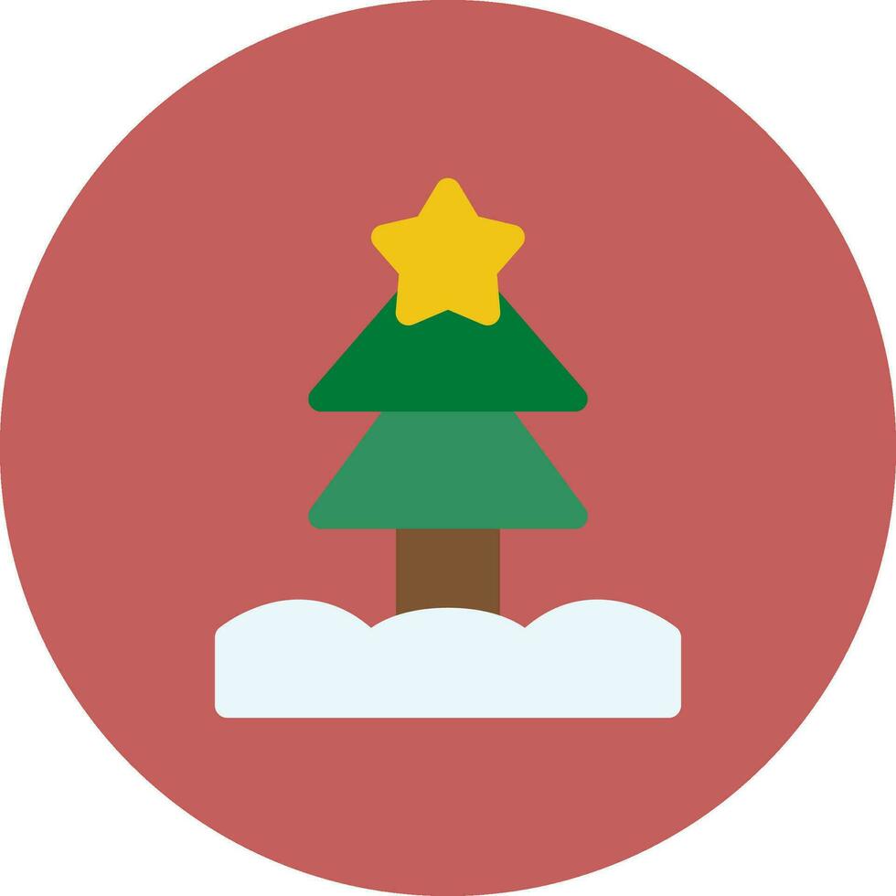 Weihnachtsbaum kreatives Icon-Design vektor