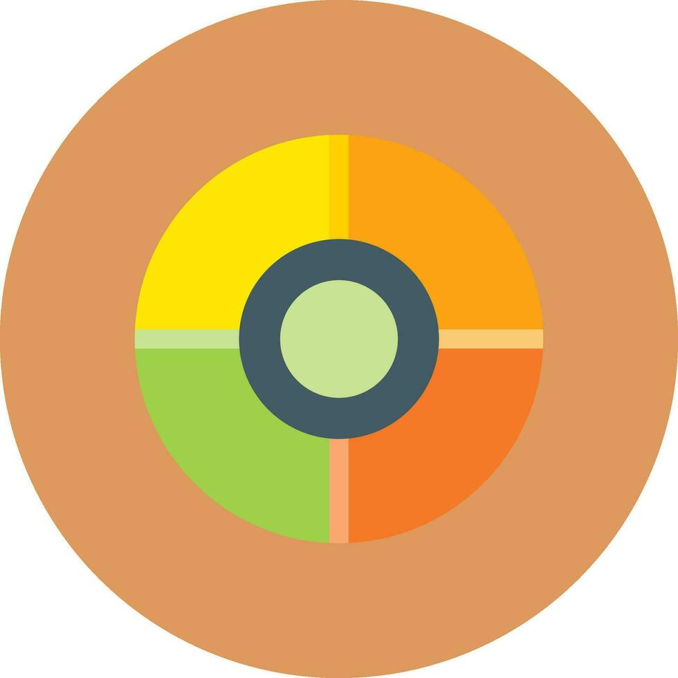 Färg cirkel kreativ ikon design vektor