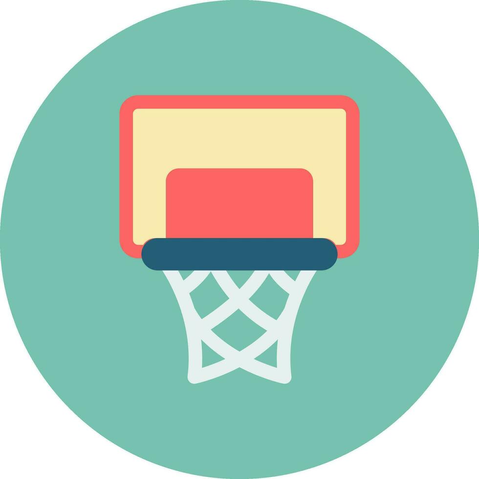 Basketballkorb kreatives Icon-Design vektor