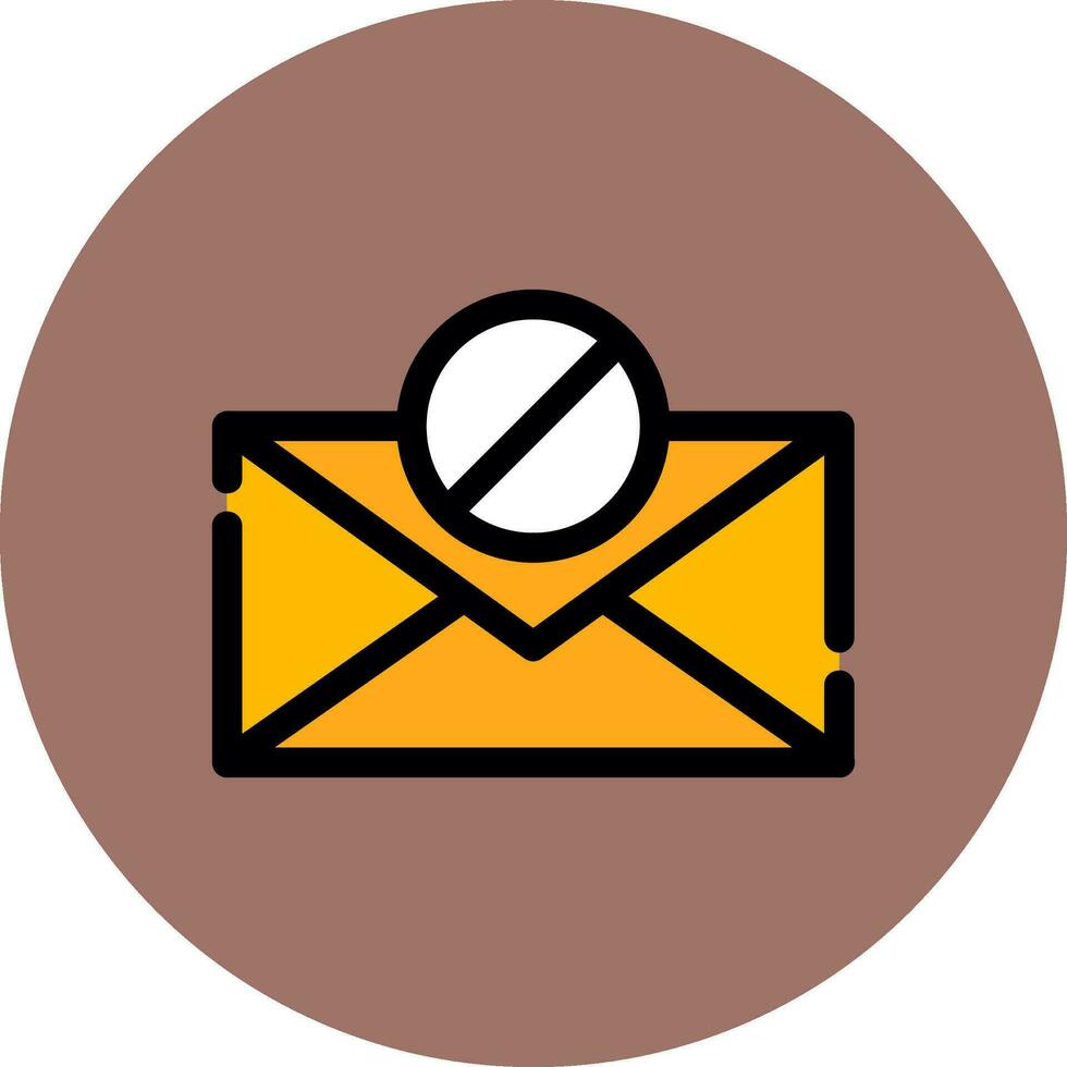 E-Mail-Block kreatives Icon-Design vektor