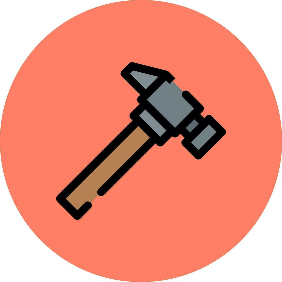 Hammer kreatives Icon-Design vektor