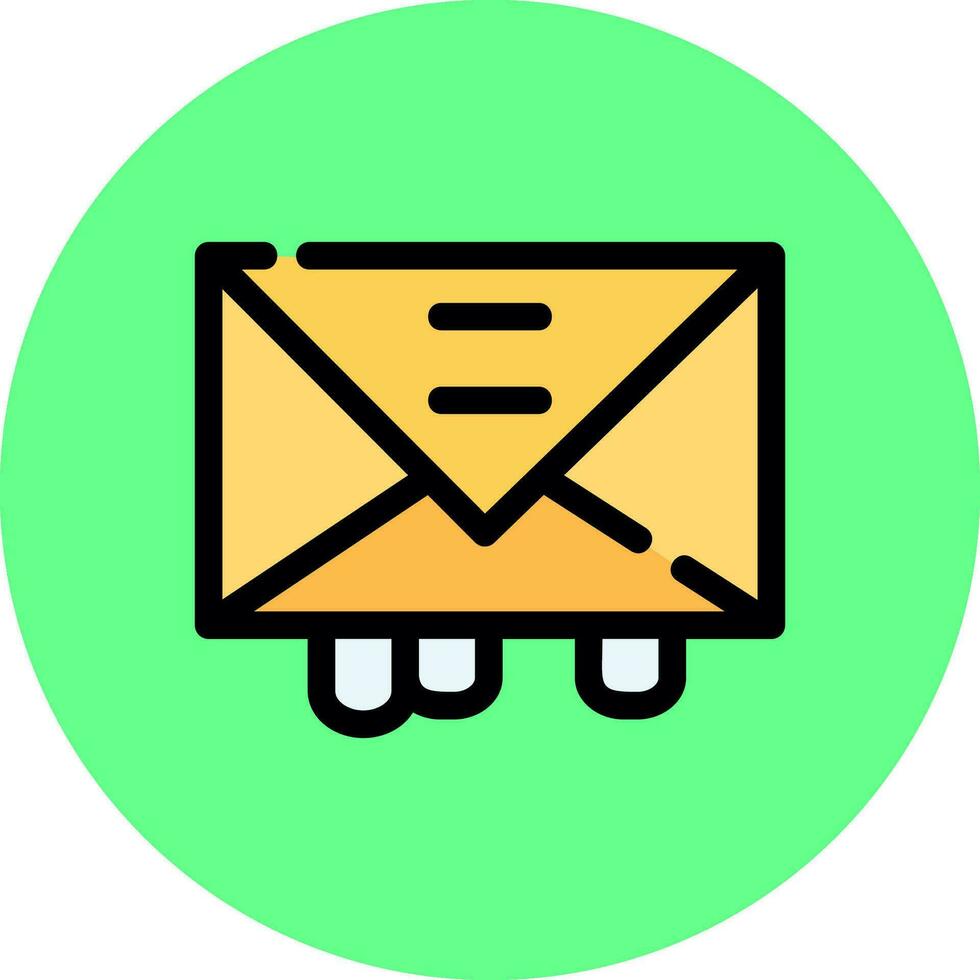 E-Mail kreatives Icon-Design vektor