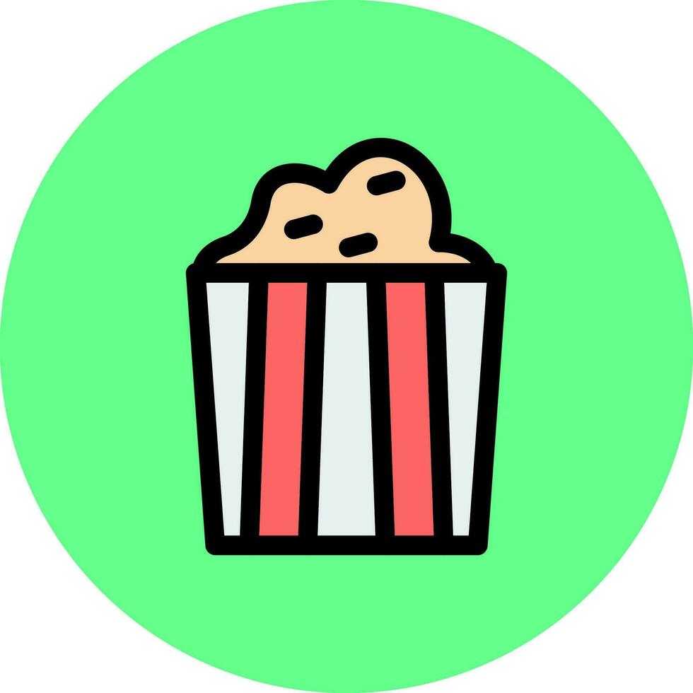 Popcorn kreatives Icon-Design vektor