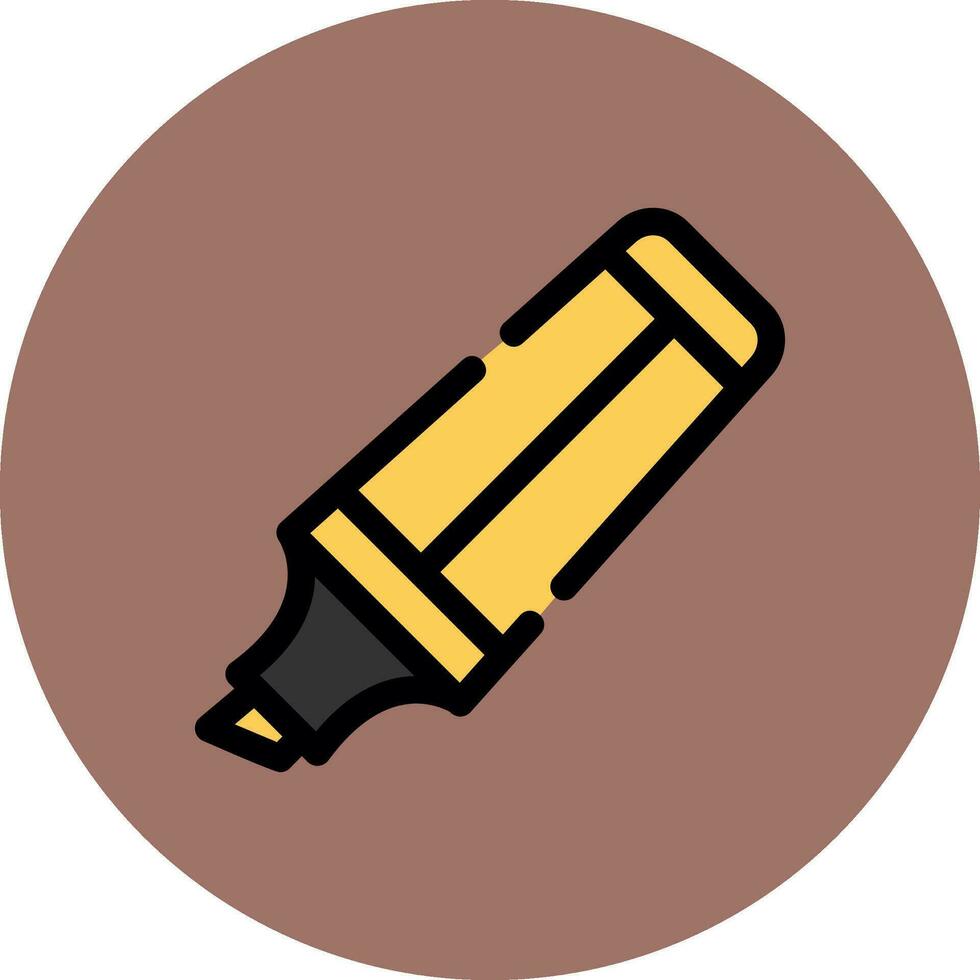 Textmarker kreatives Icon-Design vektor