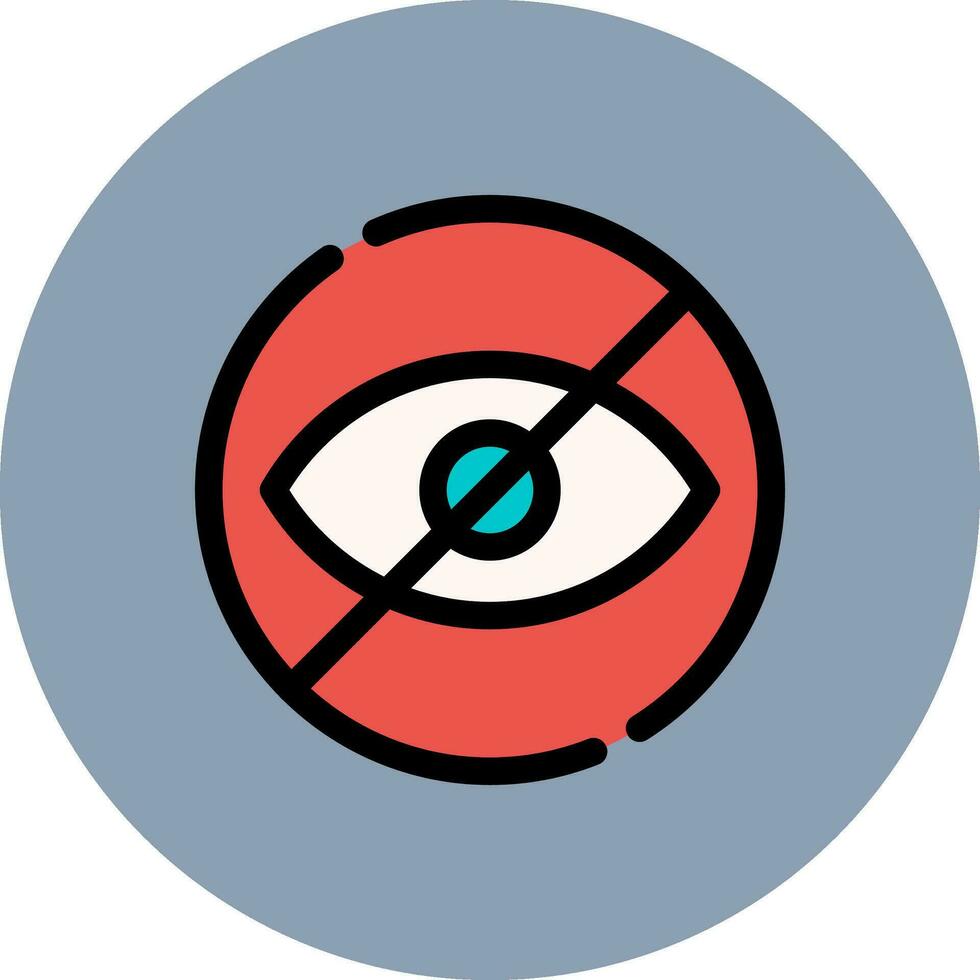 Blindheit kreatives Icon-Design vektor