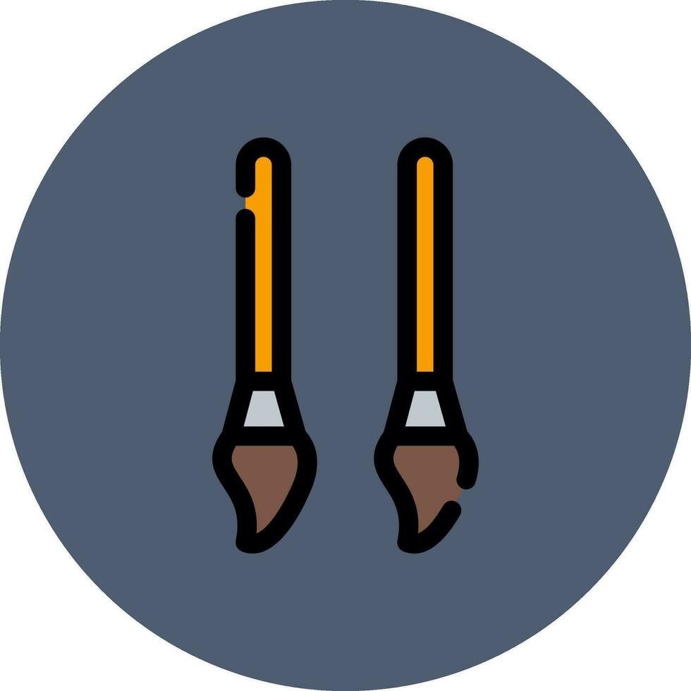 Pinsel kreatives Icon-Design vektor