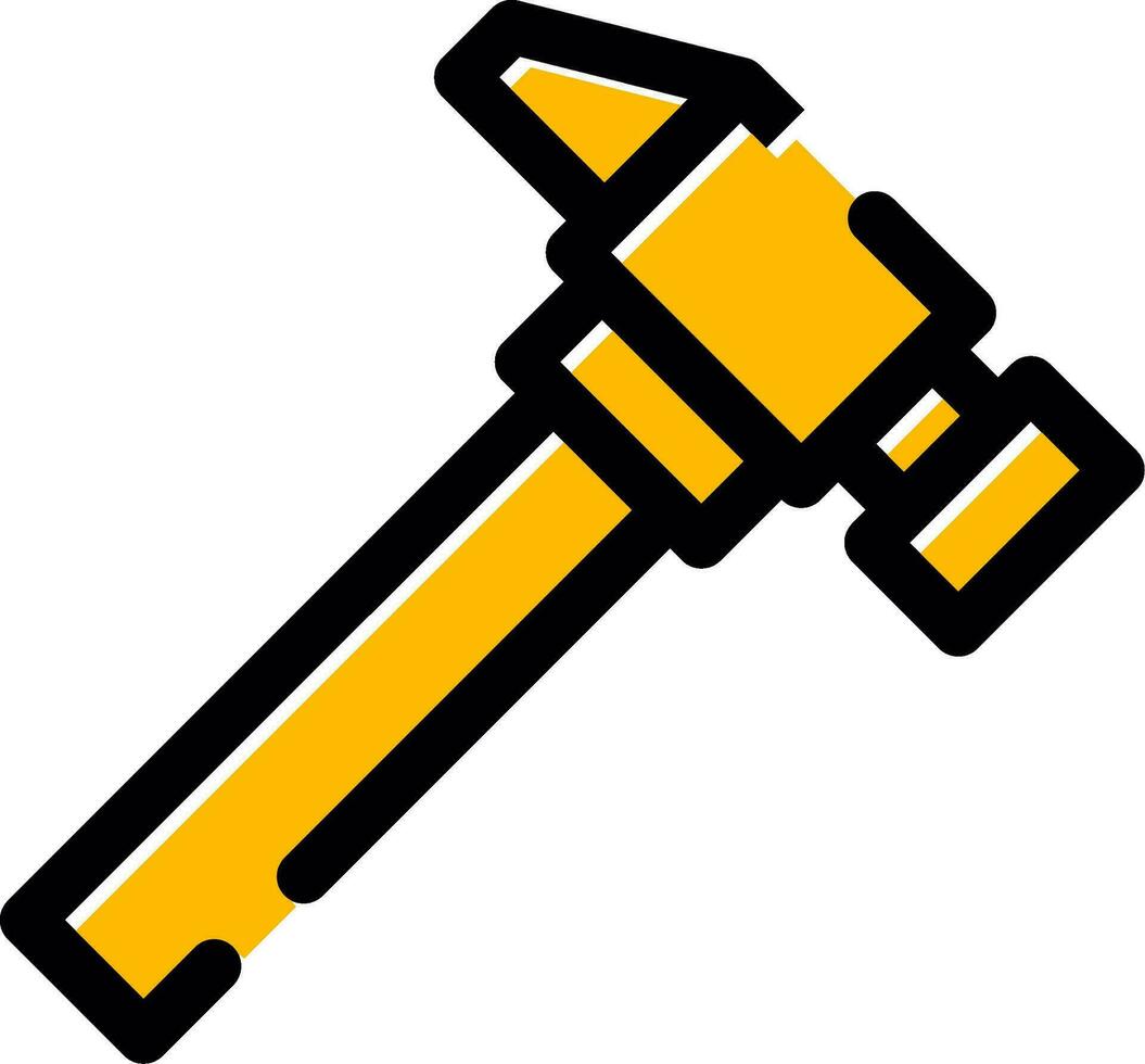 Hammer kreatives Icon-Design vektor